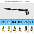 thumbnail image 2 of Pistola de repuesto y lanza rociadora para hidrolavadora Karcher K2 K3 K4 K5 K6 K7, pistola rociadora de chorro de agua de conexión rápida para las series K2~K7 de Karcher, 2 of 5