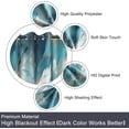 thumbnail image 5 of Blue Gold Marble Blackout Curtains, Abstract White Gold Texture Window Drapes with Grommets, Modern Luxury Decor 26"W x 54"L (Pack of 2), 5 of 6