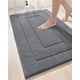 thumbnail image 1 of Alfombra de baño DEXI, extra suave y absorbente, 60 x 110 cm, color gris, 1 of 9