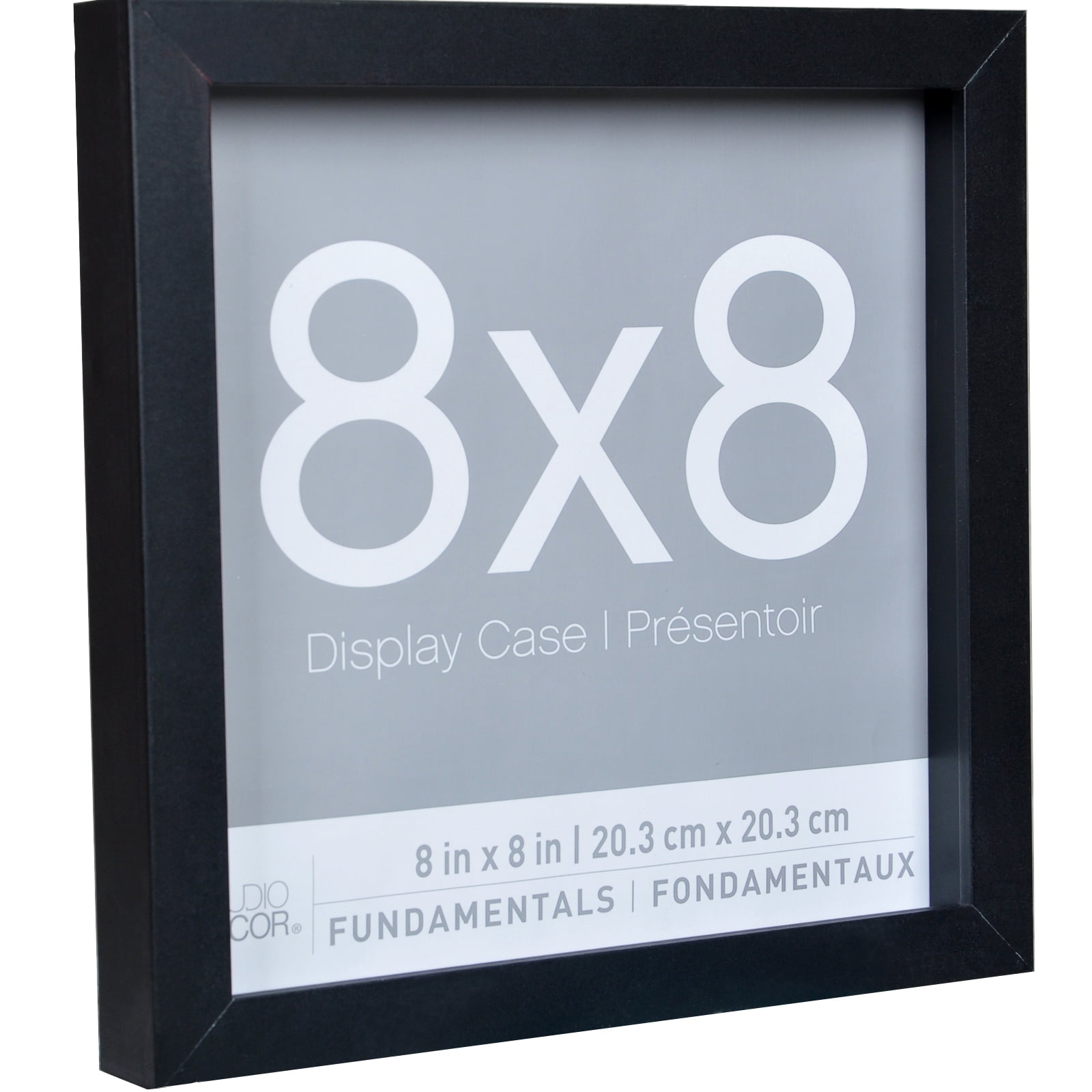 3 Pack Fundamentals 8" x 8" Black Shadow Boxes by Studio Decor