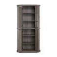 thumbnail image 3 of Home Source  Stone Grey Enclosed Corner Cabinet, 3 of 6
