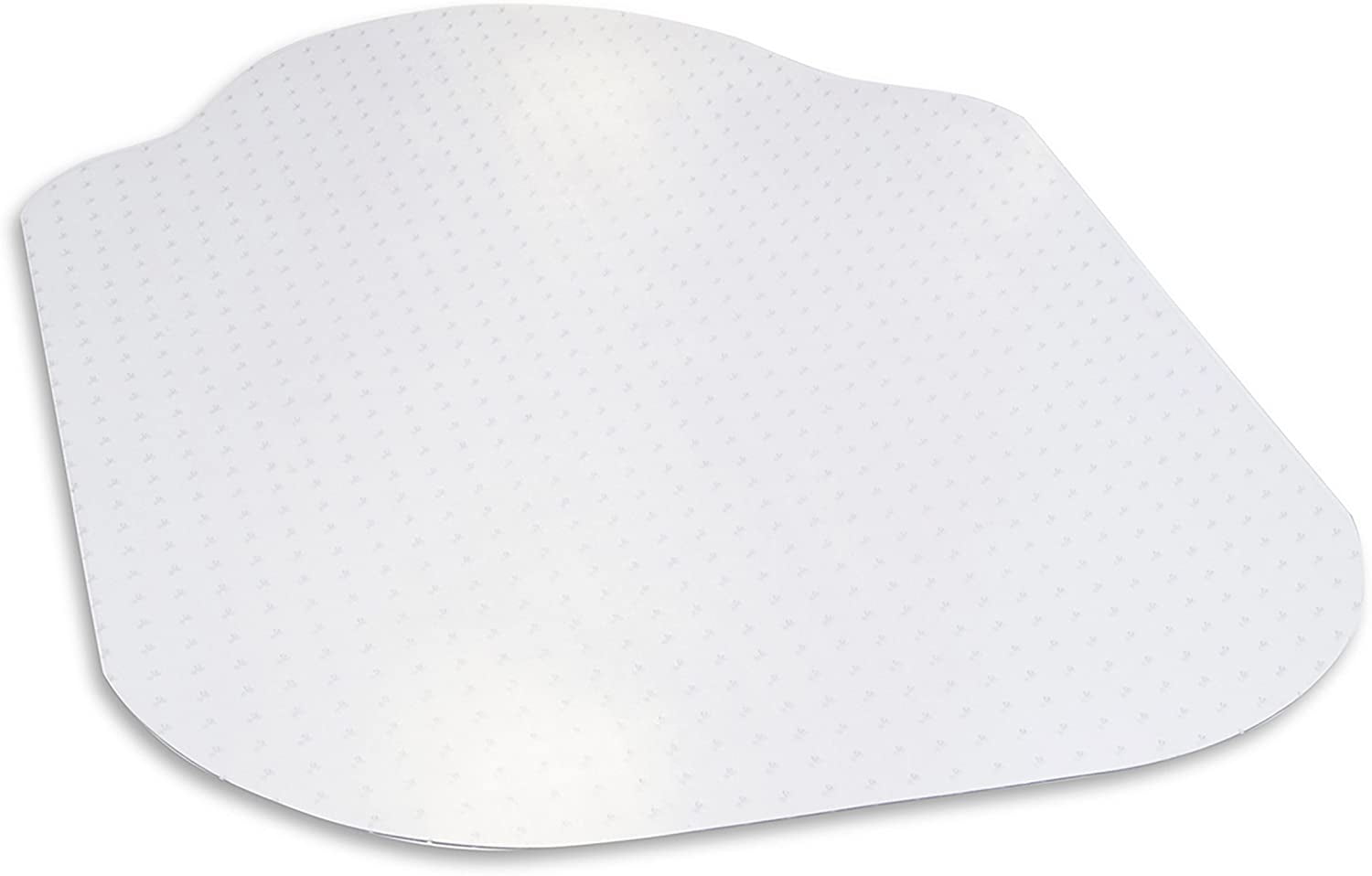 Evolve Modern Shape 39"x 52" Clear Office Chair Mat with Lip for Low