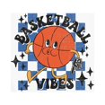 thumbnail image 4 of Women's Basketball Vibes Sweatshirt, Retro Basketball Lover Shirt for Her Large White, 4 of 7
