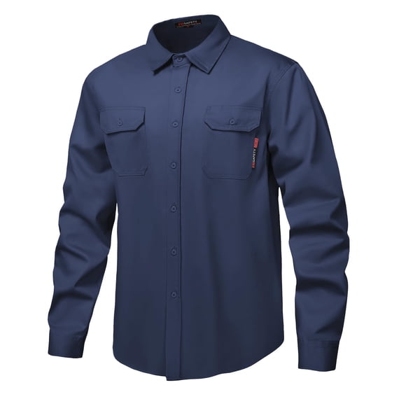Camisa DPSAFETY FR 7oz Resistente al Fuego CAT2 Azul Marino M