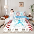 thumbnail image 4 of Erosebridal Light Blue Dripping Baseball Stitch & Batter Silhouette Graphic Twin Comforter Sets 3-Piece, Sport Theme Bedding Set for Boys And Girls Kids,Microfiber Bedroom Decor, 4 of 4