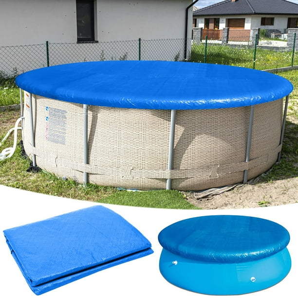 Cover de piscina inflable redondo, Protección contra lluvia, Diámetro 120-96 pulgadas, Material resistente, Para piscinas al aire libre, Impermeable, Cubre piscina, De uso doméstico, Resistente al