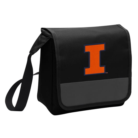 University of Illinois Lunch Bag Stylish OFFICIAL Illini Lunchbox Cooler for School or Office - Men or Women