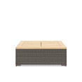 thumbnail image 4 of Homestyles Boca Raton Acacia Top and Rattan Outdoor Coffee Table - Dark Gray, 4 of 4