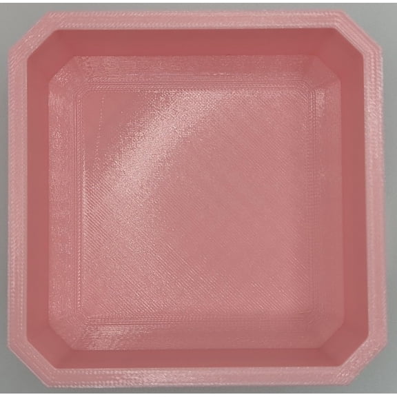 Slim Low Profile Bins/Organizers/Dividers/Small Parts Tray for Milwaukee Packout, Special Colors Light Pink, Open Square