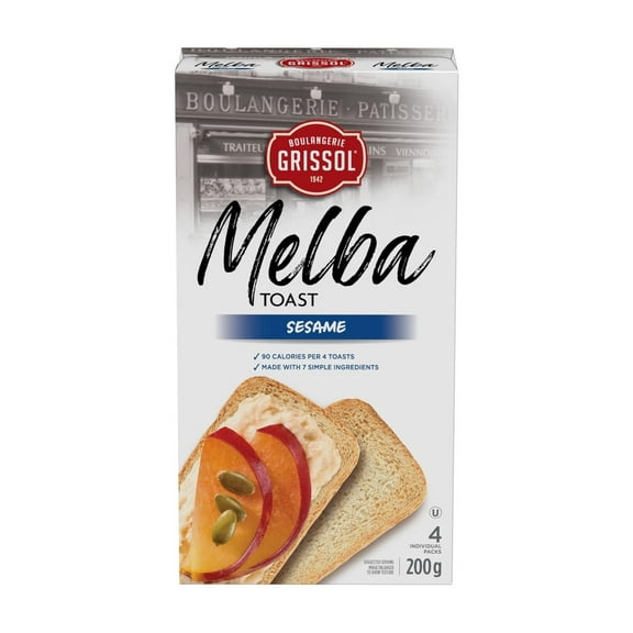 Boulangerie Grissol Melba Toast, Sesame, 200g/7.1 oz