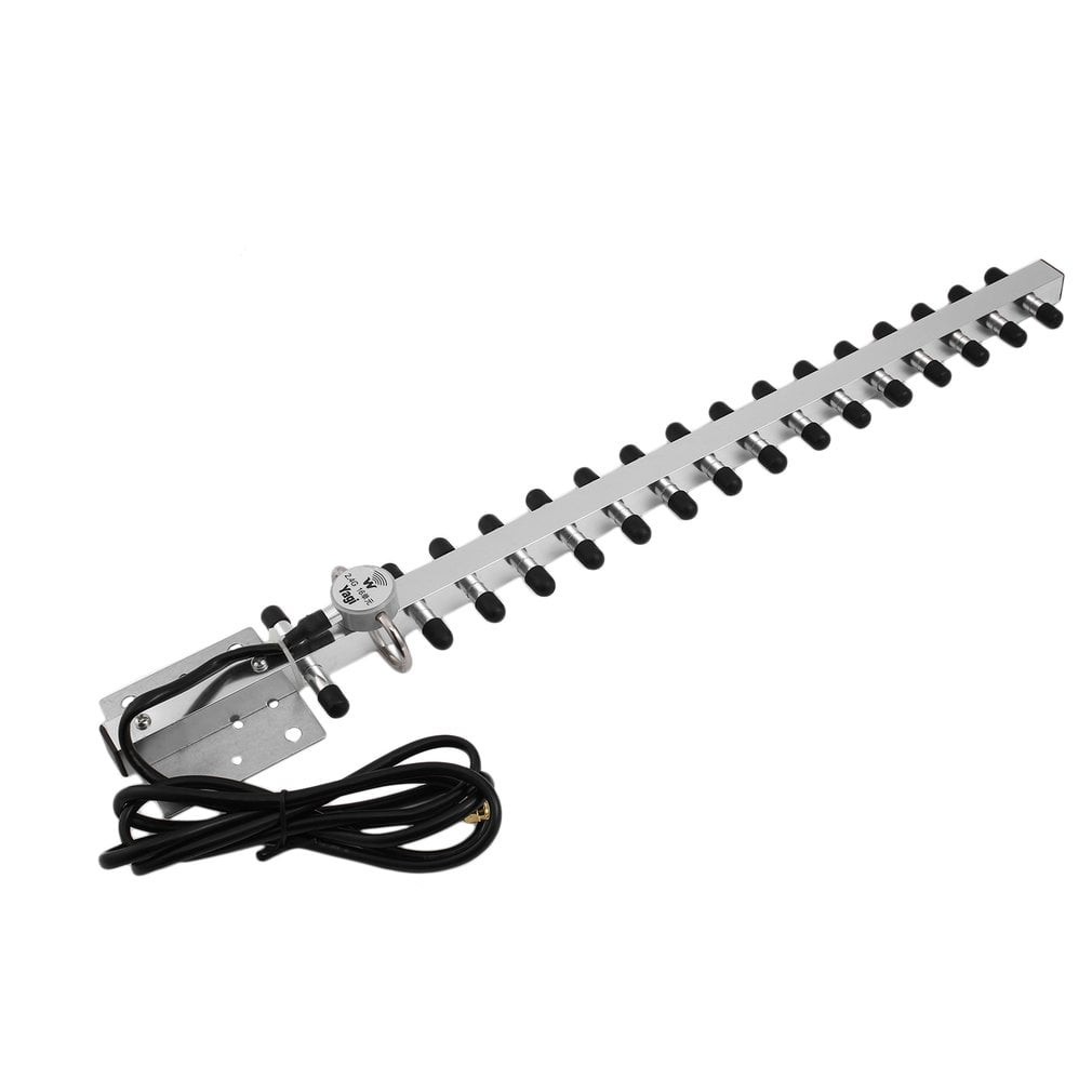 RP-SMA 2.4GHz 16 DBi Yagi Wireless WLAN WiFi Antenna For Modem PCI Card Router