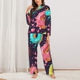thumbnail image 2 of Naloa Donuts1 Pajamas for Women Set, Womens Pajama Sets, Lounge Sets for Women, 2pjs for Women-Small, 2 of 7