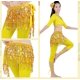 thumbnail image 3 of Falda con borlas para danza del vientre para mujer, atuendos de actuación, ropa de festival, falda con borlas para danza del vientre, falda con lentejuelas estilo bohemio, disfraz rave para, 3 of 8