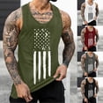 thumbnail image 3 of FUZHIQ Men's Vintage Distressed American Flag Tank Top 4th of July Sleeveless Muscle Shirt Minimalist Design Casual Breathable Vest for Gym Daily Summer Wear,XXL, 3 of 5
