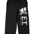 thumbnail image 2 of E.T. Silhouette and Title Logo Men's Black Sleep Pants-XXL, 2 of 7