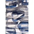 thumbnail image 2 of Abani Regal Modern Abstract Blue Circular Pattern Area Rug 4x6, 2 of 8