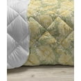 thumbnail image 3 of Hearts Down Alternative Comforter, Cartoon Traces of Dog Paw Prints with Hearts on the Background, Microfiber Quilt for All Season, 5 Sizes, Yellow Grey, by Ambesonne, 3 of 3