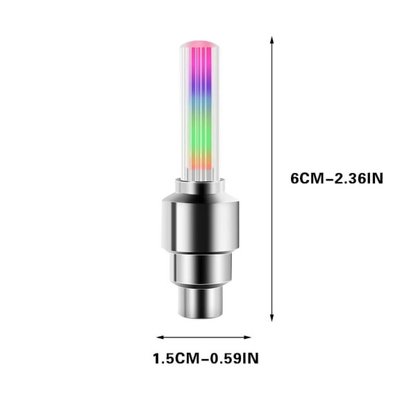 PPLoney Motion Activated LED Wheel Lights for Cars, Motorcycles & Bicycles - Easy Install, Long Life, Weather Resistant, Enhance Night Visibility, 2-Pack with Batteries Included