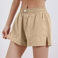 thumbnail image 2 of Diufon Athletic Shorts for Women Summer Side Split Workout Shorts with Pockets Elastic Waist Drawstring Pants, 2 of 7