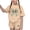 A01-Beige, variant on Jinhomg Girls Athletic Sets Cute Graphic Short Sleeve Tops and Yoga Shorts Workout Running Gym Summer Outfits for 4-15 Years