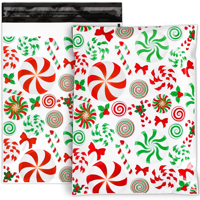 100 sobres para envío JarThenaAMCS 25x33 cm con diseño navideño