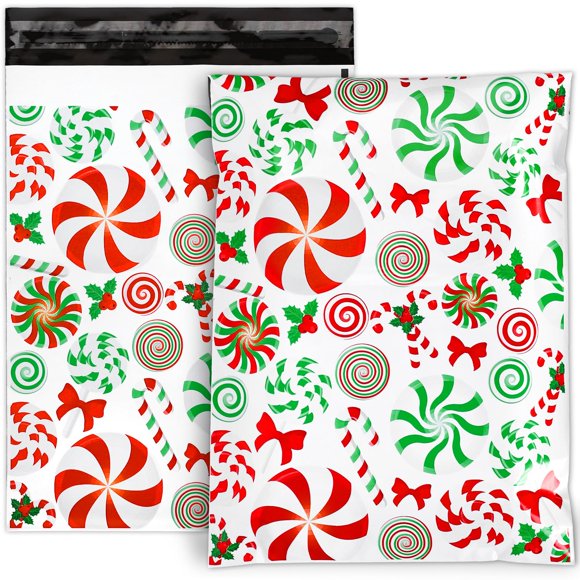 100 sobres para envío JarThenaAMCS 25x33 cm con diseño navideño