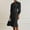 Black, variant on Women Wedding Guest Dress Long Sleeve Gray Midi Formal Bodycon Tunic V Neck Dresses Dress for Women M