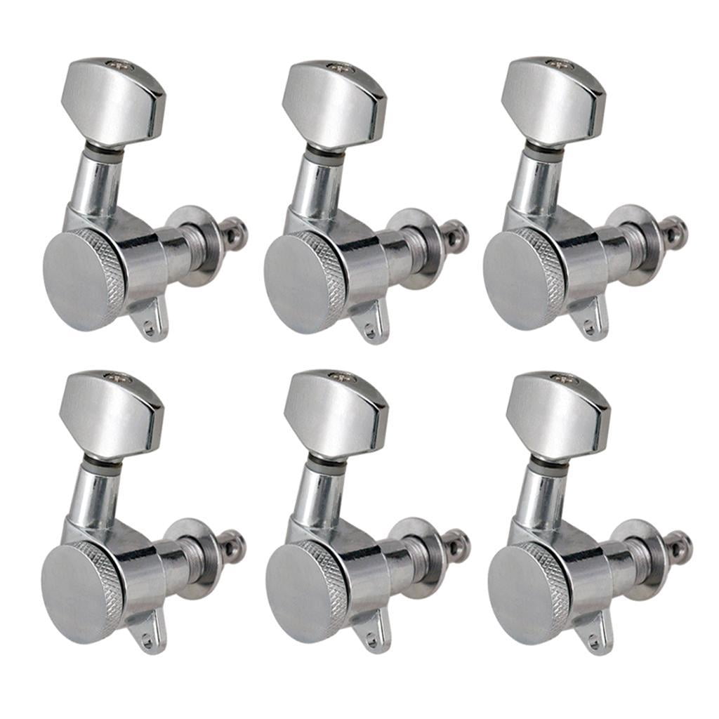 LeeQinersw Pack of 6 Closed Guitar Tuning Pegs Keys Machine Head Tuner for Electric Guitars