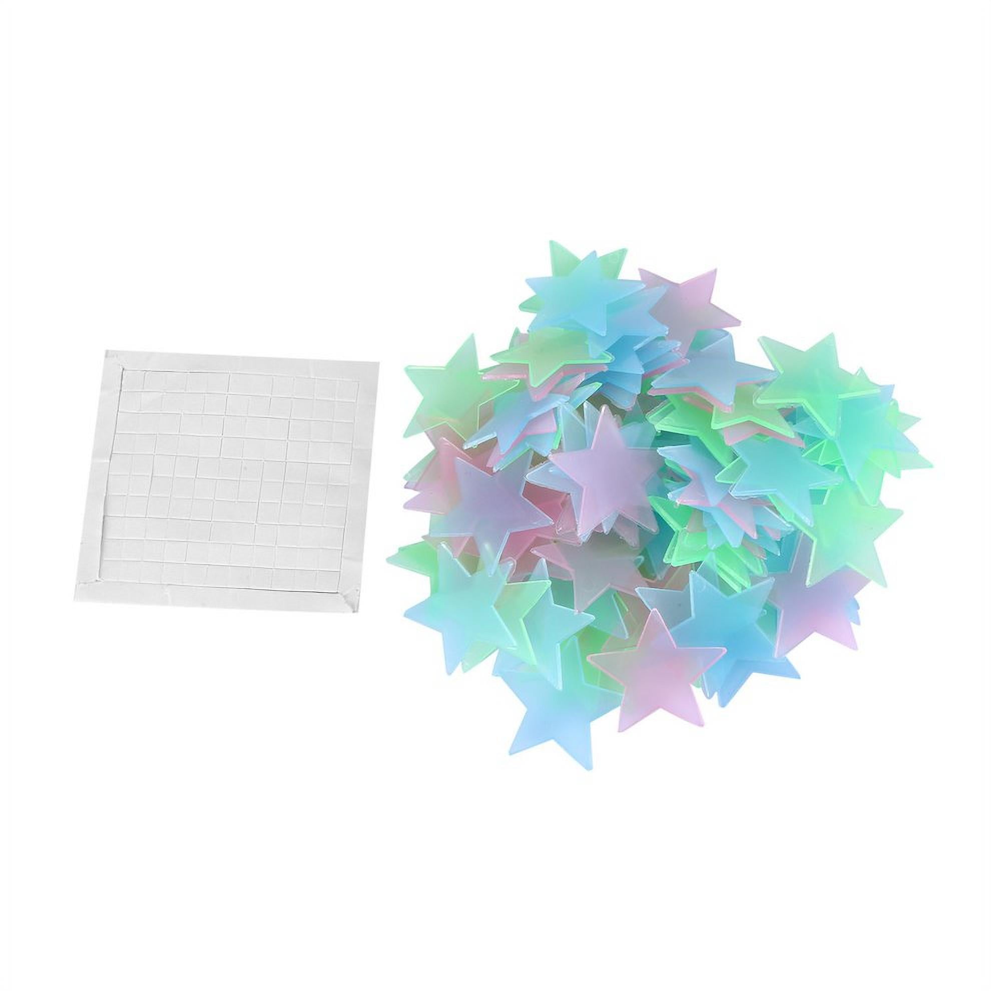 Clearance! New 100PCS/Bag 3D Stars Glow In The Dark Luminous Fluorescent Wall Stickers