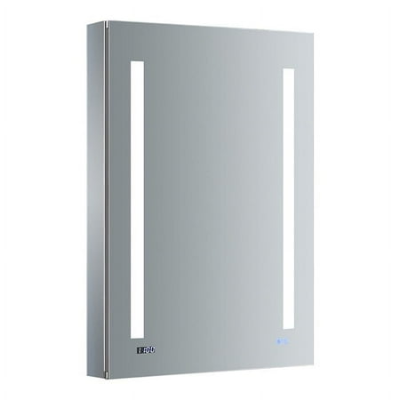 Fresca Tiempo 24x36" LED Lighting Aluminum Bathroom Medicine Cabinet in Mirrored
