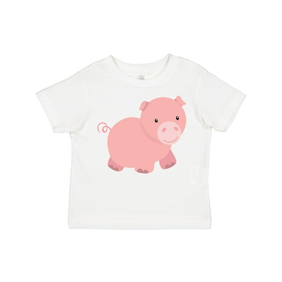 Inktastic Cute Little Pink Farm Pig Boys or Girls Toddler T-Shirt