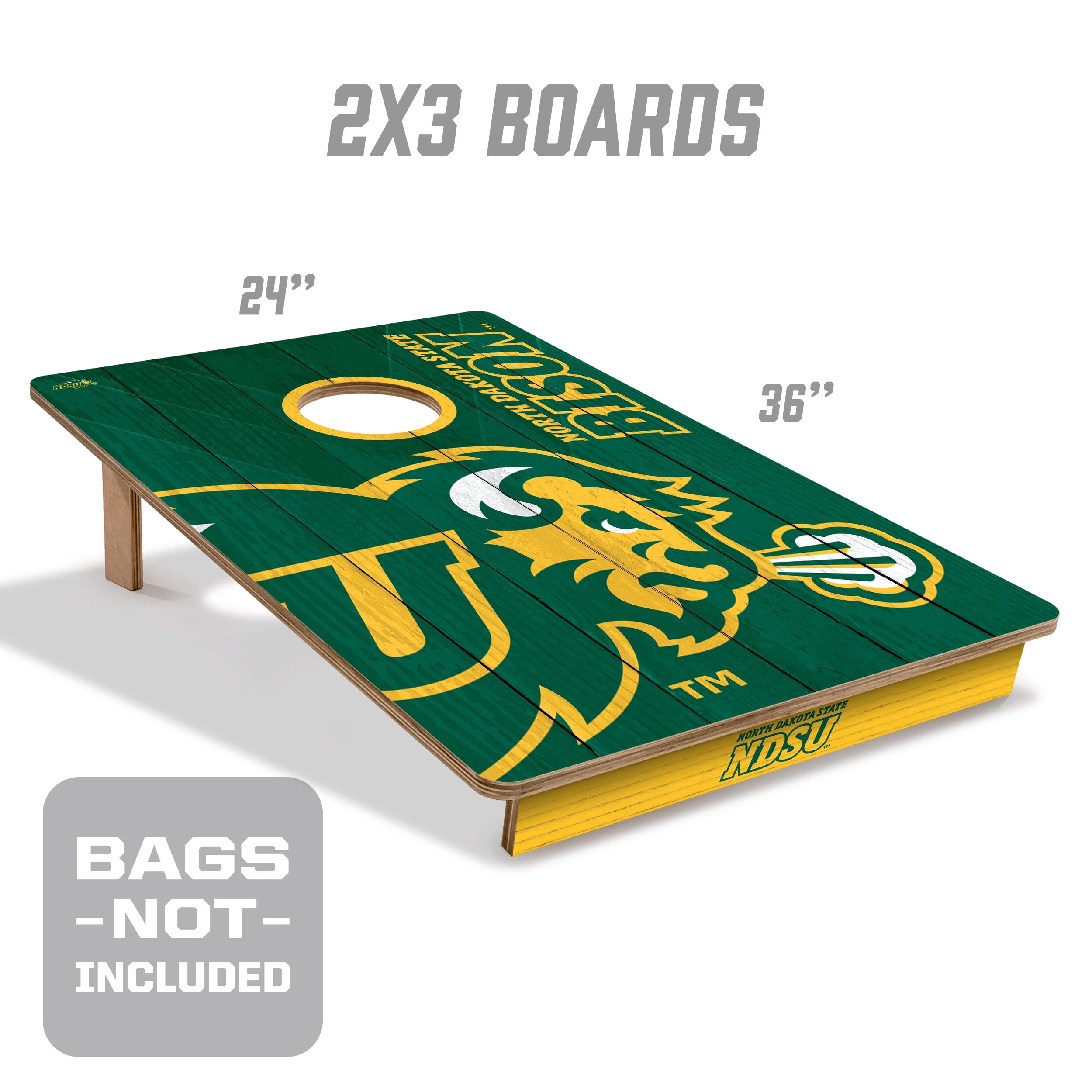 YouTheFan NCAA North Dakota State Bison 2' x 3' Cornhole Game No Bags