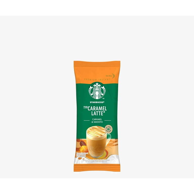Starbucks Caramel Latte Coffee Mix, 10 pcs, 23 G, Smooth Caramelly