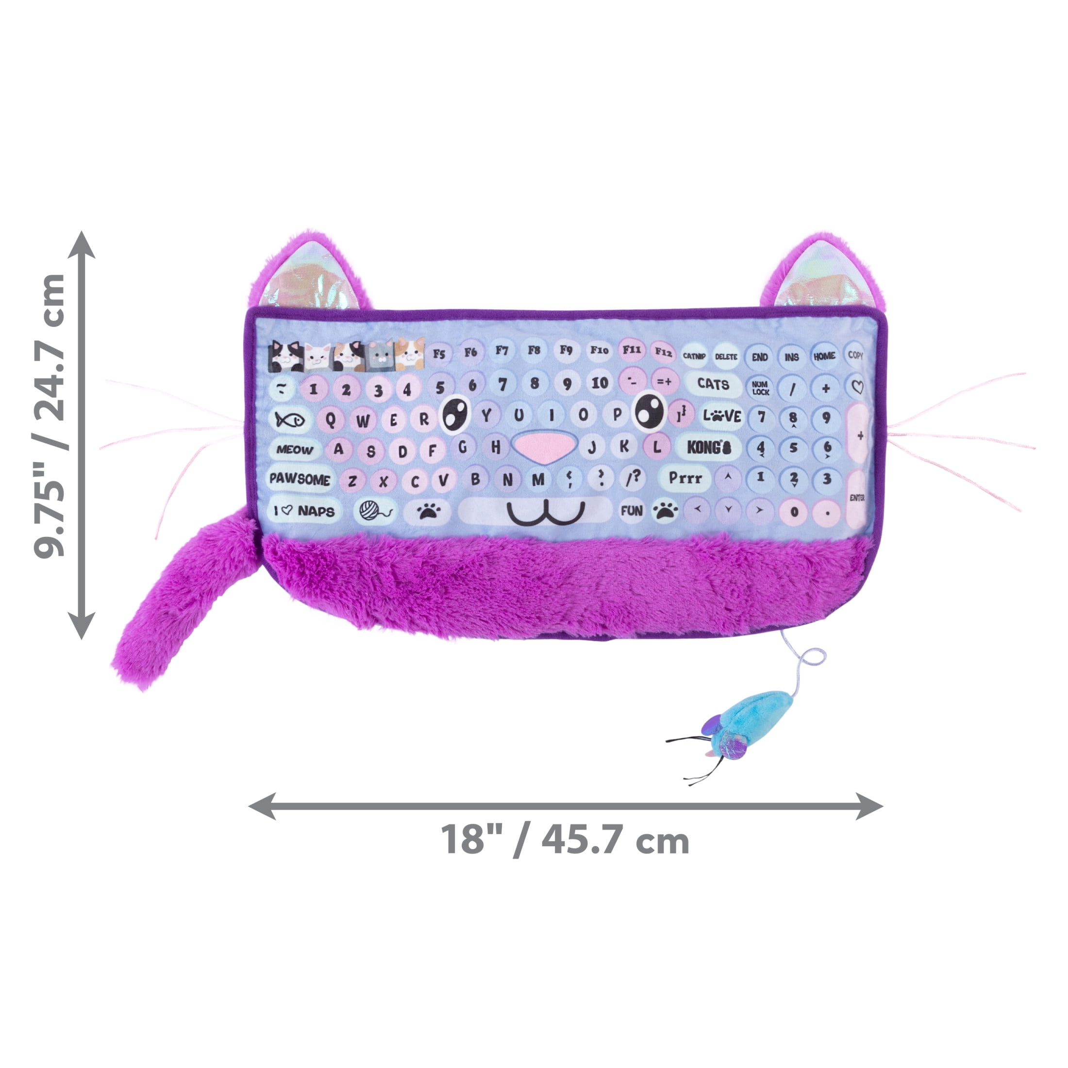 KONG® Comfort Heatable Keyboard Play Mat for Cats, with Premium North American Catnip