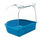 thumbnail image 2 of Caja de baño para pájaros con ganchos, caja de baño para mascotas, accesorios para jaulas, caja de ducha para loros, bañera Azul, 2 of 8
