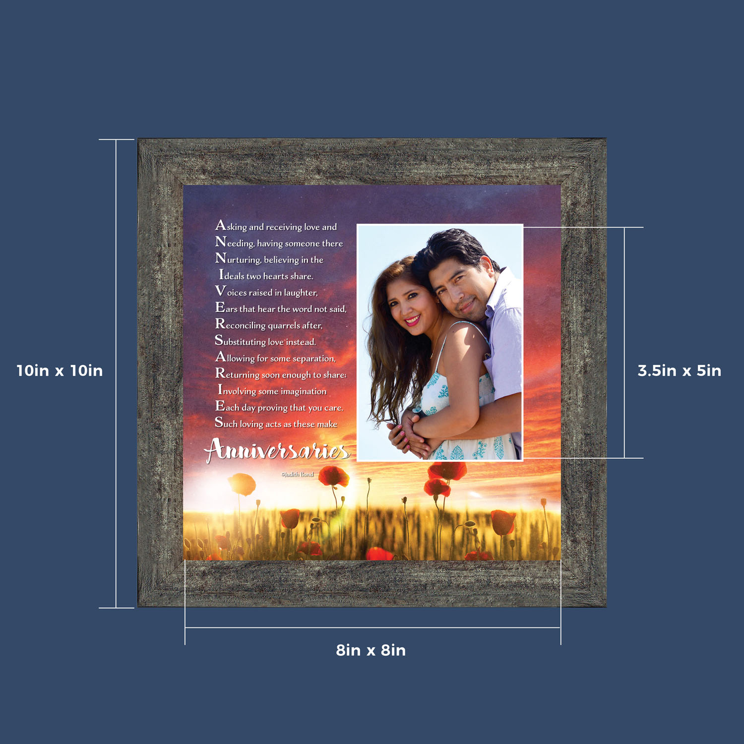 Framed Poem for a Couple to Celebrate their Anniversary, Gift for Parents, 6317BW - image 2 of 9