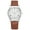 White, variant on Men's Quartz Watch Pu Leather Strap Large Dial Simple Fashion Watch High Strength Glass Face