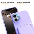 thumbnail image 6 of Dteck Case for iPhone 16 Plus Shockproof  Wallet Case with Card Holder (3-4 Cards) & Hidden Mirror, Military Grade Drop Protection, Rugged Protective Flip Cover for iPhone 16 Plus,Purple, 6 of 7