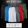 thumbnail image 2 of Men Sports Vest O Neck Sleeveless Stretchy Quick-dry Running Gym, 2 of 8