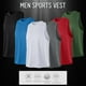 thumbnail image 4 of Hombres Chaleco deportivo O Cuello sin mangas Elástico de secado rápido Correr Gimnasio Fitness Cami Abanopi Chaleco deportivo, 4 of 7