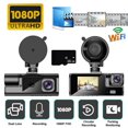 thumbnail image 2 of HLONK Dash Cam Built-in WiFi GPS Front 2K And Rear 1080P Dash Camera For Cars 155° Wide Angle Dashboard Camera Recorder, 2 of 6