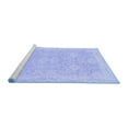 thumbnail image 2 of Ahgly Company Machine Washable Indoor Square Oriental Blue Traditional Area Rugs, 4' Square, 2 of 4