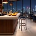 thumbnail image 5 of Boraam Cordova Bar Height Backless Swivel Wood Stool in Cappuccino Finish, 5 of 5