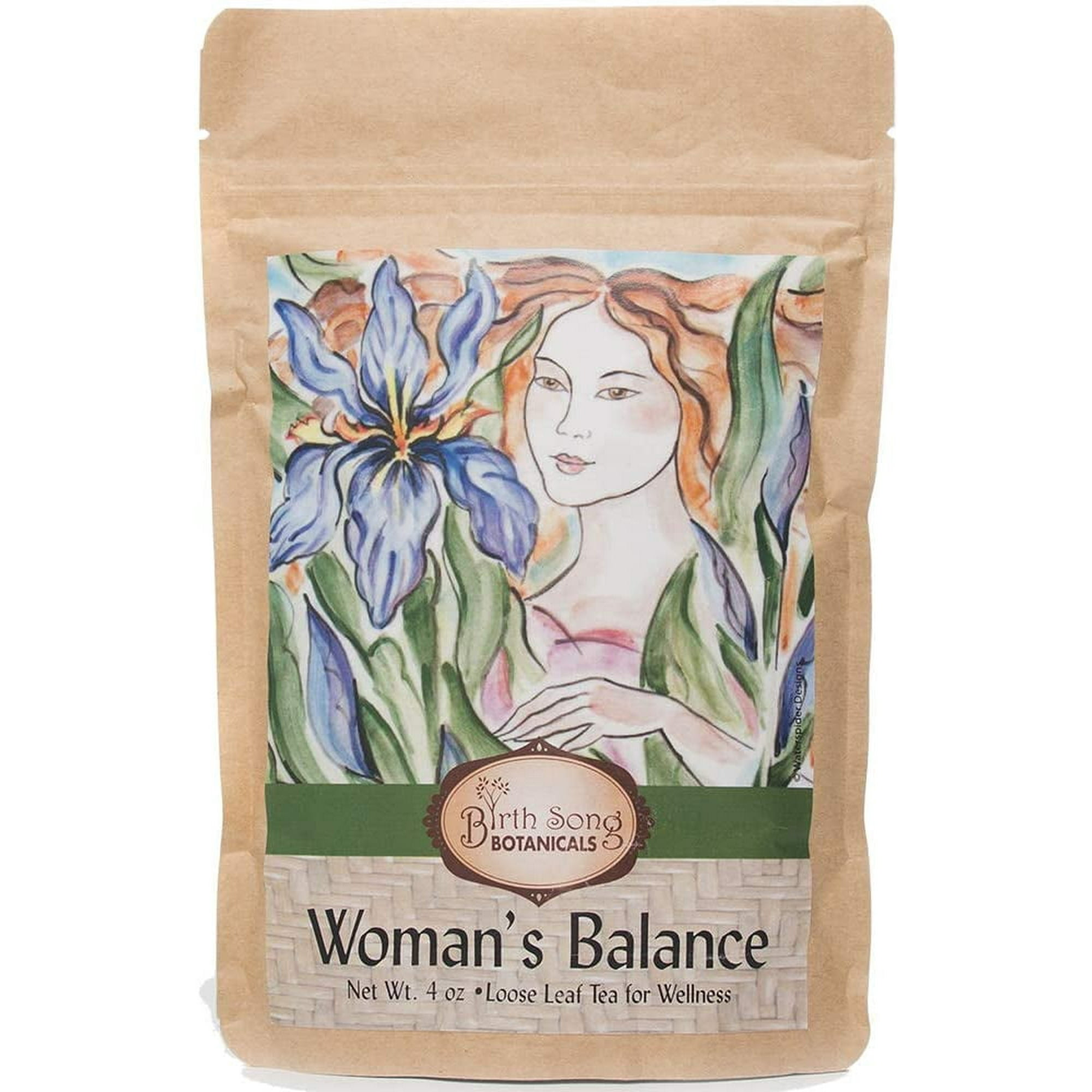 Birth Song Botanicals Woman's Balance Herbal Tea for Healthy Hormone Balance, 4 oz