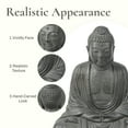 thumbnail image 5 of LuxenHome Buddha Statue Outdoor and Indoor, 17" Fiber Stone Meditating Buddha Garden Statues Outdoor, Zen Sculptures, Outdoor Statues for Garden, Patio, Backyard Deck, 5 of 7