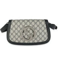 thumbnail image 1 of Pre-Owned Gucci Beige Blue GG Supreme Canvas Blondie Shoulder Bag, 1 of 9