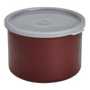 Cambro Crock Solid 1.5 Quart With Lid Reddish Brown