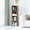 Brown-4, variant on ALISENED 6 Cube Tall Skinny Bookcase, Narrow Organizer Shelf, Wood Corner Bookshelf, Storage Shelves