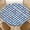 Blue Checkered Pattern, variant on Round Fitted Tablecloth with Elastic Edge Design Table Cover Waterproof Stain-Resistant Wipeable Table Cloth Best for 38"-42" Round Tables Blue