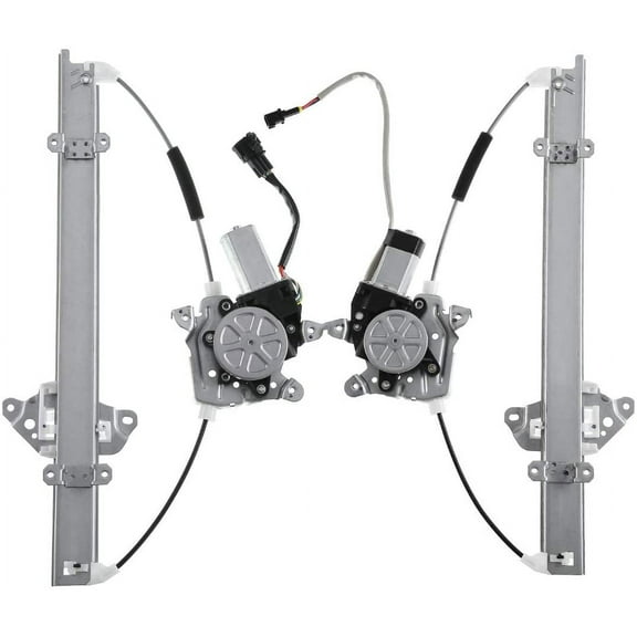 A-Premium Power Window Regulator with Motor Compatible with Nissan Tiida Versa 2007-2013 Front Side 2-PC